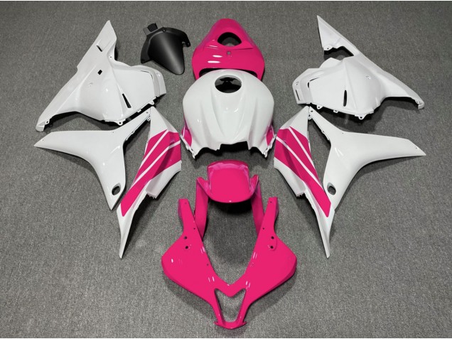 09-12 Pink and White Side Stripe CBR600RR Fairings