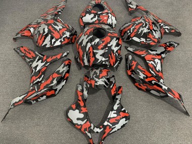 09-12 Red Grey Camo CBR600RR Fairings