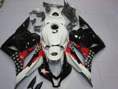 09-12 Red and Black Splatter CBR600RR Fairings