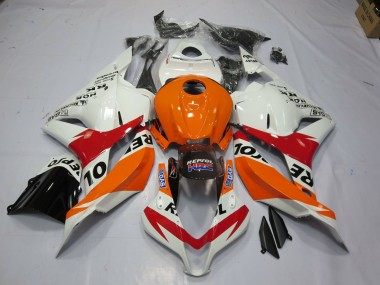 09-12 White Repsol CBR600RR Fairings