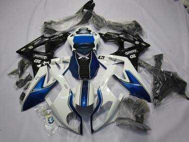 09-14 Alien Blue and White S1000RR Fairings