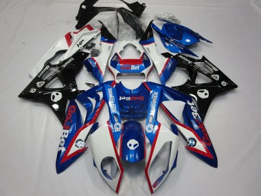 09-14 Alien Blue and White S1000RR Fairings