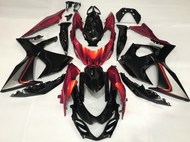 09-16 Burnt Orange and Black GSXR 1000 Fairings