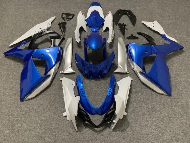 09-16 Light Blue & White GSXR 1000 Fairings