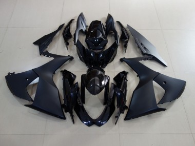 09-16 Matte Black and Gloss Black GSXR 1000 Fairings