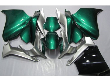 10-13 Seafoam Green and Silver VFR1200 Fairings