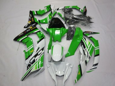 11-15 Green White Black 1 ZX10R Fairings