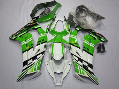 11-15 Green White Black ZX10R Fairings