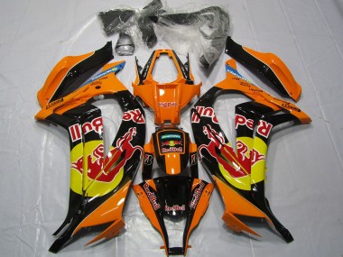 11-15 Orange Red bull ZX10R Fairings