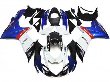 11-24 Custom Logos with Blue and Red GSXR 600-750 Fairings