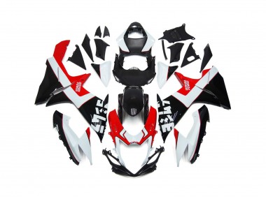 11-24 Custom Red and Black with Logos GSXR 600-750 Fairings