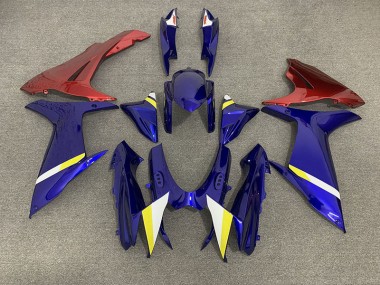 11-24 Gloss Blue and Red GSXR 600-750 Fairings