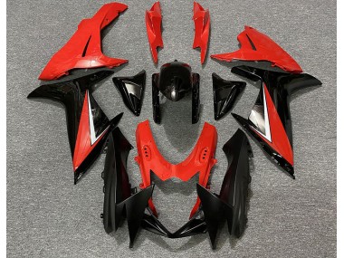 11-24 Gloss Red and Black GSXR 600-750 Fairings