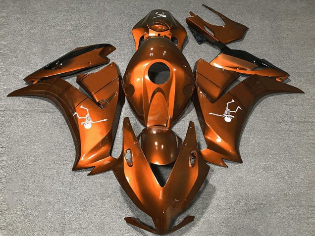 12-16 Deep Orange Gloss CBR1000RR Fairings