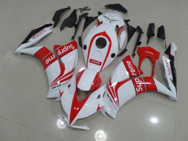 12-16 White Supreme CBR1000RR Fairings