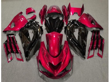 12-21 Gloss Red and Black ZX14R Fairings