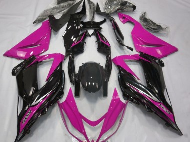 13-18 Black and Pink ZX6R Fairings