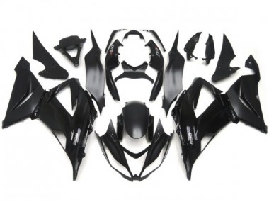 13-18 Gloss / Matte Black Plain Slick Decals ZX6R Fairings