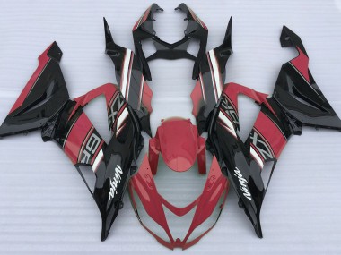 13-18 Gloss Red and Black ZX6R Fairings