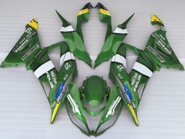 13-18 Green Logo Style ZX6R Fairings