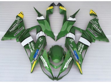 13-18 Green Logo Style ZX6R Fairings