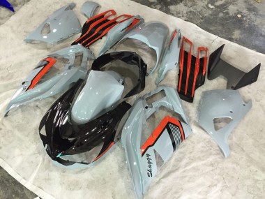 13-18 Nardo and Orange Shaggy ZX6R Fairings