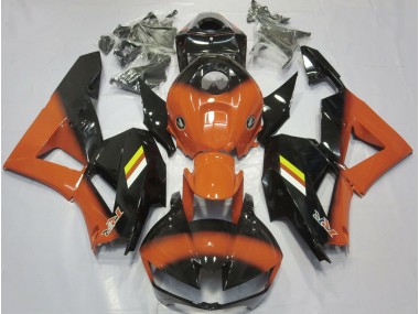 13-23 Gloss Orange and Black Fade CBR600RR Fairings