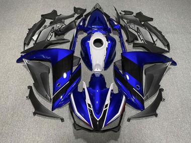 15-18 Blue Black and White R3 Fairings