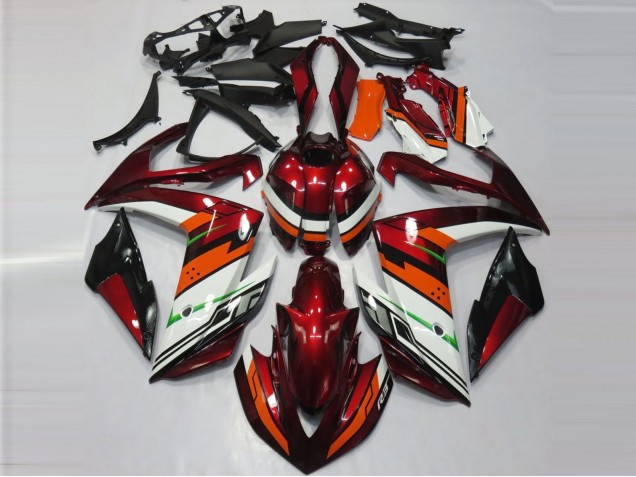 15-18 Orange and Maroon R3 Fairings