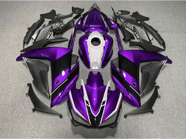 15-18 Purple Black and White R3 Fairings