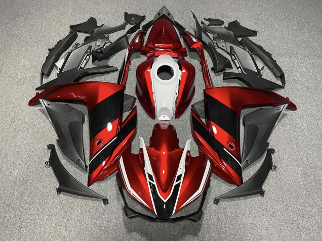 15-18 Red Black and White R3 Fairings