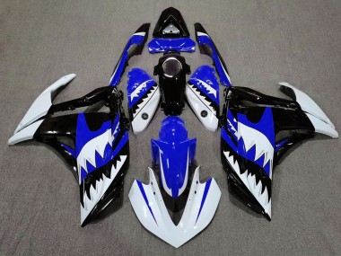 15-18 White Shark & Blue R3 Fairings