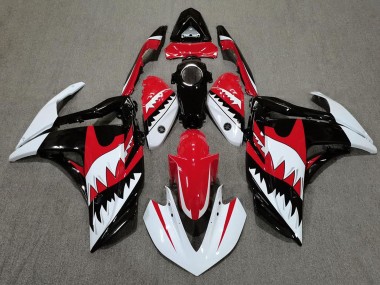 15-18 White Shark & Red R3 Fairings