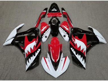 15-18 White Shark & Red R3 Fairings