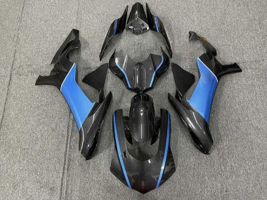 15-19 Carbon Fiber & Light Blue R1 Fairings