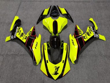 15-19 Floro Yellow and Black R1 Fairings