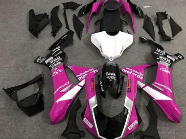 15-19 Gloss Pink Logo Style R1 Fairings