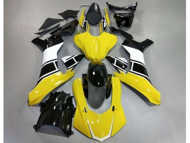 15-19 Gloss Yellow White and Black R1 Fairings