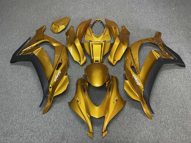 16-19 Gold with Ninja White ZX10R Fairings