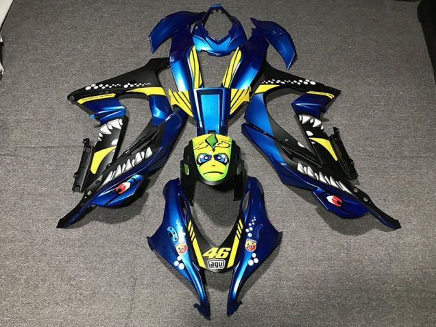 16-19 Metallic Blue Shark ZX10R Fairings