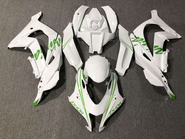 16-19 Pearl Green White Kawi ZX10R Fairings