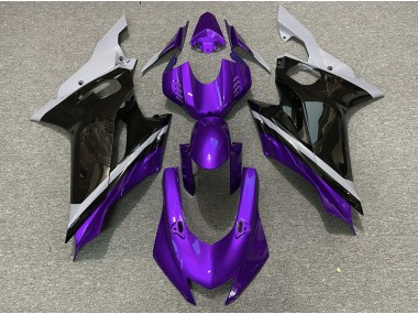 17-21 Cement Black and Purple R6 Fairings