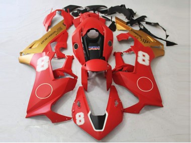 17-23 Matte Red and Matte Gold CBR1000RR Fairings