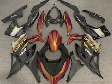 18-23 Liquid Orange and Grey Ninja 400 Fairings