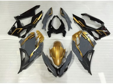 18-23 Nardo Grey and Gold Ninja 400 Fairings