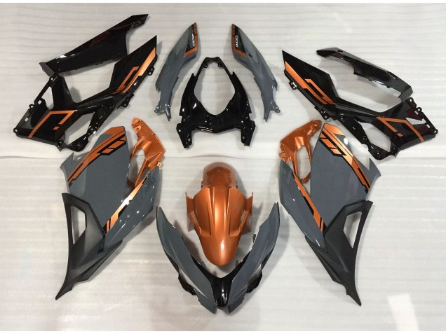 18-23 Nardo Grey and Orange Ninja 400 Fairings