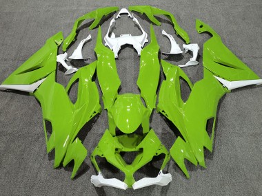 19-23 Gloss Green & White ZX6R Fairings