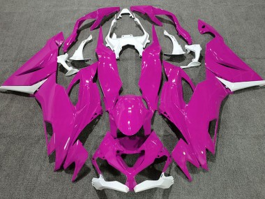 19-23 Gloss Pink & White ZX6R Fairings