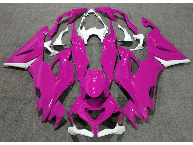 19-23 Gloss Pink & White ZX6R Fairings