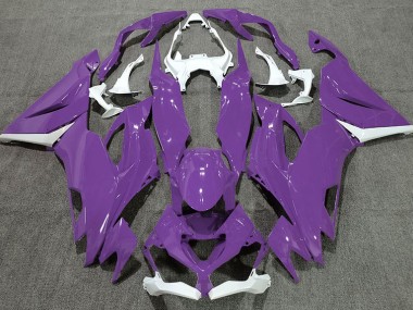 19-23 Gloss Purple & White ZX6R Fairings